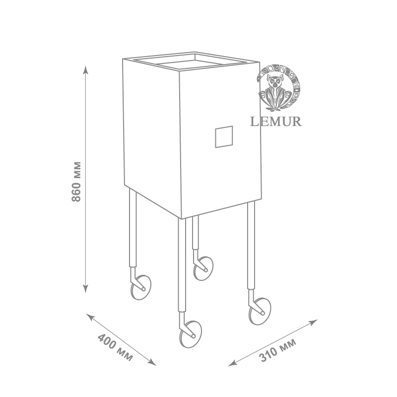 CUBE Тележка парикмахерская